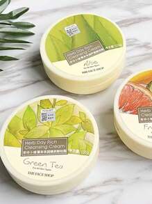 The Face Shop 135克盒装绿茶卸妆膏，温和滋养，可卸除眼部、唇部及面部彩妆，方便携带，韩国化妆品 - GREEN TEA - 查看 4