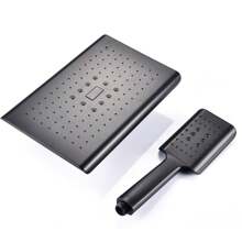 YUNRUX Shower System,Shower Mixer With Thermostat Rain Shower Black With Hand Shower And 150cm Hose,Perfect Rain Shower System Shower Set For Your Bathroom - Black - View 5