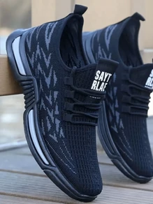 Zapatos Tenis Casuales y Cómodos para Mujer y Hombre: Estilo Nuevo, Antideslizantes y Versátiles. Estas zapatillas populares y elegantes son perfectas para parejas. Además, son zapatos deportivos antideslizantes, transpirables y extremadamente ligeros, ideales para el verano masculino. Construidos con malla resistente al olor, son de la moda actual para 2025, combinando la comodidad con el diseño moderno. - Negro - Ver 1