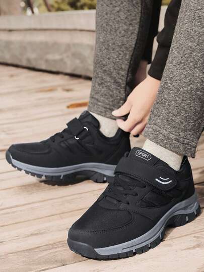 أحذية رياضية صلبة الألوان للرجال مقاسات كبيرة، أحذية مشي قابلة للتنفس، أحذية كاجوال مريحة مضادة للانزلاق، مناسبة لممارسة الرياضة والأنشطة الخارجية