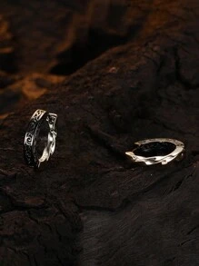 1 par de pendientes únicos con colgante de nariz de cerdo en diseño de color block, de diseño minimalista y de moda - pendientes - Ver 7