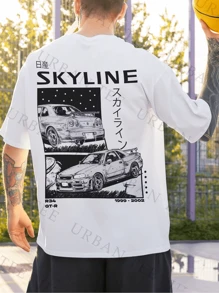 Basic T-Shirt R34 GT-R 1999-2002 Scribbles In The Night Unisex