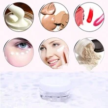 5pcs Empty Clear Round Jars - Travel Containers For Cosmetic, Lotion, Cream, Makeup, Bead, Eye Shadow, Rhinestone, Samples, Travel Essentials,Small Round Sample Containers With Lids Cosmetic Jars Makeup Containers Lip Scrub Containers Leak Proof For Beauty Products Jewelry Box School School Supplies Holiday Camping Holiday Essentials Vacation Accessories Mini Perfume For Women Perfume For Men Perfume Beach Bottle Travel Accessories Travel Must Haves Summer School Accessories Back To School Stuff Back To School Supplies - Multicolor - View 6