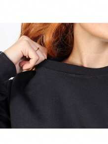 Women Sweatshirts - 深灰色 - 查看 3