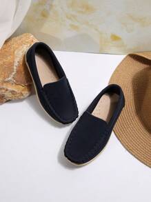 Boys' Flat Loafers, New Spring And Autumn Soft Bottom Slouchy British Style Shoes, Casual Travel And Leisure Shoes, Penny Loafers