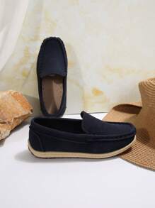 Boys' Flat Loafers, New Spring And Autumn Soft Bottom Slouchy British Style Shoes, Casual Travel And Leisure Shoes, Penny Loafers