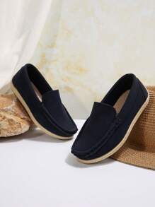 Boys' Flat Loafers, New Spring And Autumn Soft Bottom Slouchy British Style Shoes, Casual Travel And Leisure Shoes, Penny Loafers
