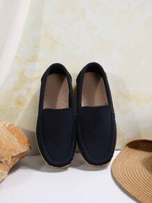 Boys' Flat Loafers, New Spring And Autumn Soft Bottom Slouchy British Style Shoes, Casual Travel And Leisure Shoes, Penny Loafers