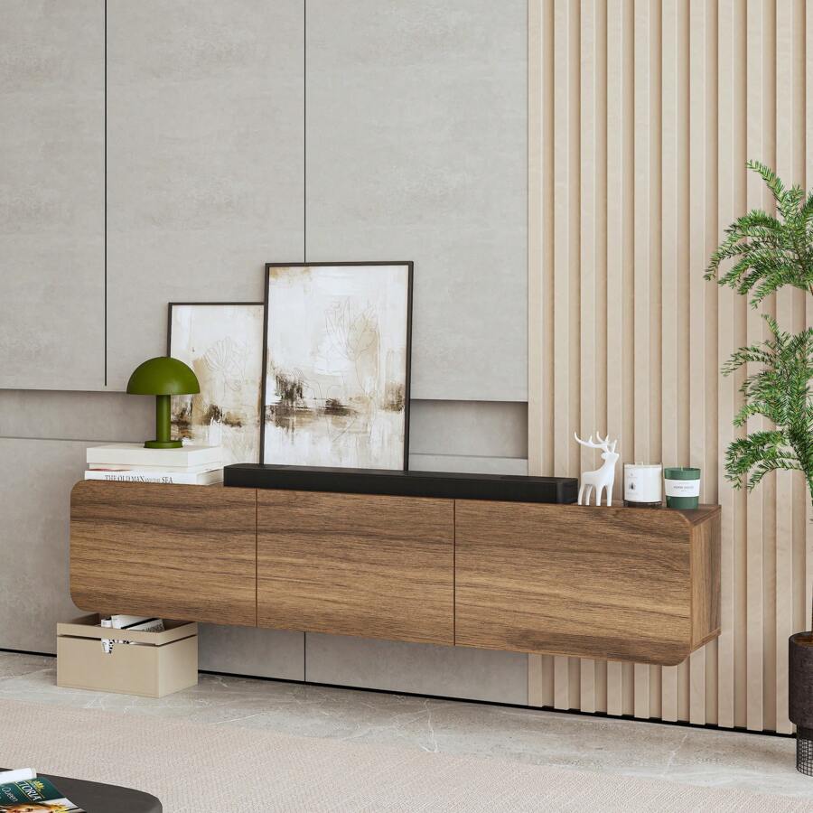 Atelier Mobili Floating Wall TV Stand, Floating Entertainment Center