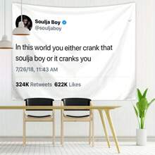 1pc Motivational Quote Wall Tapestry, Decorative Hanging Tapestry For Bedroom, Living Room, College Dorm, Stylish And Personalized
