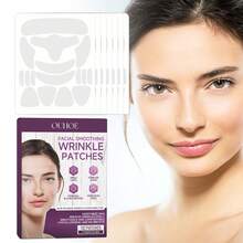 112pcsForehead Wrinkle Patches For Anti-Wrinkles: Smile Line Remover Pads - Overnight Lift Lines Treatment - Purple - View 1