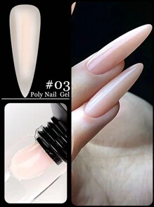 12 Colors Poly Nail Extension Gel 15ml Transparent Nude Pink Poly Nail Gel - Nail Quick Build Jelly Gel Nail Extension Acrylic Gel Varnish Gel For Beginners DIY At Home