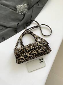 DareSee 2024新款时尚仿皮豹纹女士手提包，百搭休闲单肩包，豹纹包，适合音乐节、Y2K 节日、返校季、秋季、圣诞节、冬季等场合，是圣诞礼物的理想之选。 - 黃色 - 查看 6