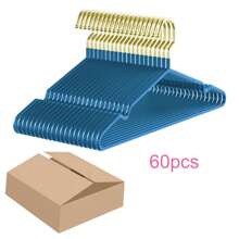 60/30/10/5/1 Packung Elegante geriffelte Metallbügel, rutschfestes nahtloses Design, stabil und langanhaltend - geeignet für Hemden, Röcke und Hosen - für Zuhause und im Studentenwohnheim, Urlaubsgeschenk, Weihnachtsgeschenk