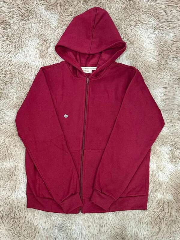 L&Z  Mode moletom feminino blusa de frio tres cabo  manga comprido lisa com bolso  zipper e capuz