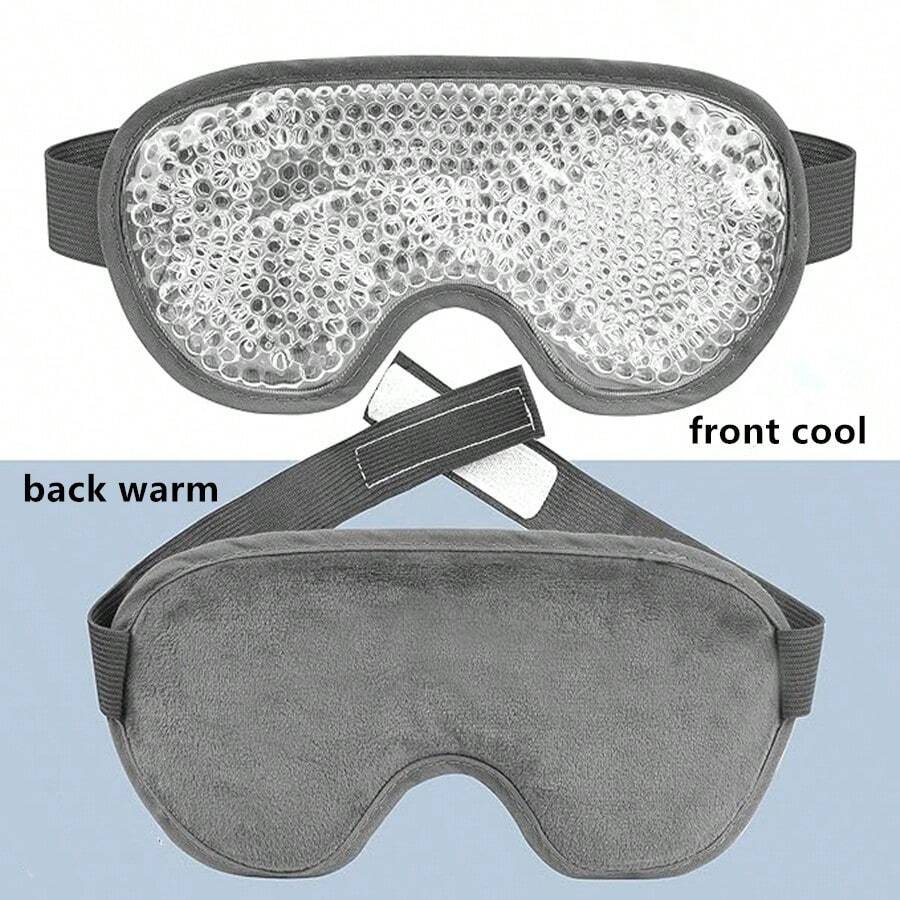 1 件/2 件可重复使用冷却眼罩，带凝胶珠，冷疗眼敷，用于放松、旅行、睡眠 - 缓解眼部疲劳，返校用品 - 彩色 - 查看 1
