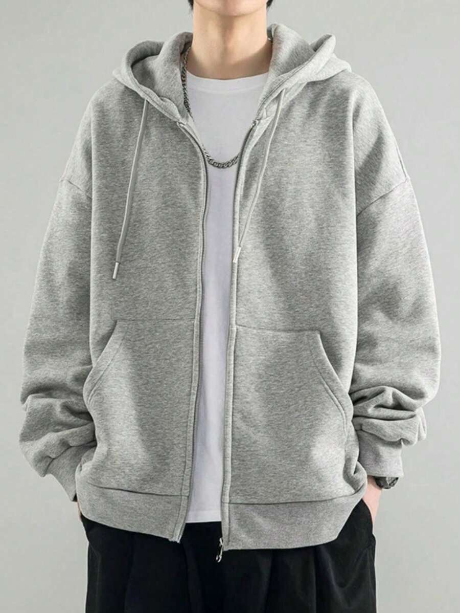 Men Sweatshirts - Màu Xám nhạt - Xem 1