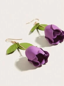 1 Pair Romantic Fresh Tulip Flower Earrings, Holiday And Valentine's Day Gift Valentines,Mom,Mother,Mother's Day,Gift