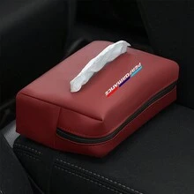 1st PU Bil Tissue Box Handduk Förvaringshållare För Audi BMW Mercedes Benz För VW - Multifärgad - Visa 3