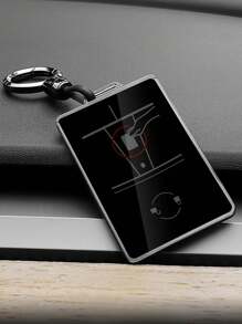 1 Pc TPU Car Smart Card Key Protector Case Cover Suitable For Model Y Keyless Auto Accessories, Protecting Your Car Keys - Black - View 2