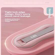 (1對)鐵製沙重腿練習器，健身跑步、腿腕訓練負重沙包，舞蹈訓練必備，家用器材訓練腿和手腕。男女通用的健身沙包(1公斤，粉色) - 粉色 - 查看 7