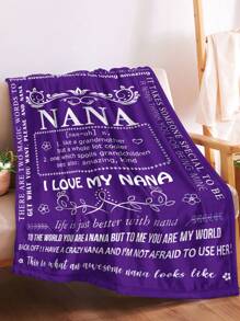 1 st. Aangepaste tekst flanellen deken voor NANA, aangepaste tekst flanellen deken, verjaardagscadeaus voor Nana, cadeau voor vrouwen, cadeau voor oma, flanellen deken, nationale grootoudersdag, gezellige zachte flanellen deken voor grootmoeder, 5 maten voor jou, zachte warme deken, dutjesdeken voor bank, kantoor, bed, kamperen, reizen, vakantiecadeau, nieuwjaarscadeau uniek, gepersonaliseerd voor Moederdag, voor jubilea, bank, bed, auto