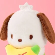 Miniso 三丽鸥人物 Pochacco 系列香蕉坐姿公仔毛绒枕头毛绒玩具礼物沙发装饰摆件 - 白色 - 查看 9
