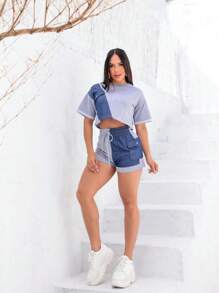 Women Two-Piece Outfits - Grey - View 2