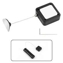 1Pc, 78.7 Inches/200 Cm Retractable Remote Control Cable - Tether Lock With Adjustable Locking Leash Length Clasp, Remote Control Security Lanyard Lock For TV Remote Control, Tablets Showroom, Gaming Controller - Black - 1 Pc - View 1