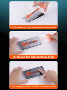 3 件装隐私钢化玻璃屏幕保护膜适用于 iPhone，一键应用，无尘，高清光面防指纹膜适用于 iPhone 16/16 Plus/16 Pro/16 Pro Max/15/15Pro/15 Plus/15 Pro Max/14/13/12/11 - 無色 - 查看 9