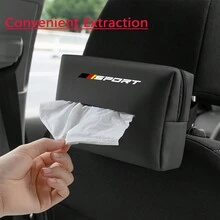1st PU Bil Tissue Box Handduk Förvaringshållare För Audi BMW Mercedes Benz För VW - Multifärgad - Visa 4