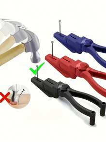 1/3pcs Nail Claw Hammer Guard, Nail Fixation Tool, Nail Driving Assistant Pliers For Concrete Steel Nails, Hand Protection