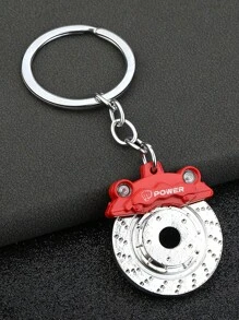 1pc Creative Motorcycle Enthusiast Brake Disc Keychain, Car Brake Pad Disc Wheel Hub Pendant Caliper Metal Rotatable Key Ring Keychain, Funny Automotive Keyring For Father, Brother, Boyfriend - Multicolor - View 11