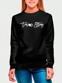 Teen Girls Sweatshirts - 黑色 - 查看 1