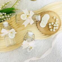 10 Chai Dầu Ô Liu Mini Có Nút Chặn, Ruy Băng, Thẻ Trang Trí Quà Cưới Cho Khách, Chai Thủy Tinh Lật 2 Oz/ 60 Ml Lọ Mật Ong Để Ủng Hộ Đám Cưới Chai Thủy Tinh Nhỏ Trang Trí Với Thẻ Cảm Ơn Trang Trí Ruy Băng, Quà Tặng Tiệc Cưới Cho Khách - Hồng - Xem 8