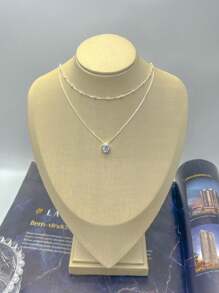 Women Necklace Sets - 銀色 - 查看 1