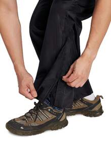 RODEEL Men's Waterproof Fishing Bib Pants With Adjustable Suspenders - Multipurpose Overalls - Black - View 6