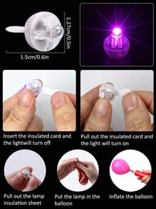 150/LED White Electronic Luminous Round Lights, Shiny Small Round Ball Lights, Handmade Balloon Lights, Battery Powered Electronic Round Ball Lights, LED Light Balloons Suitable For Latex Balloons, Neon Parties, Vases, Paper Lanterns, Gift Decorations
