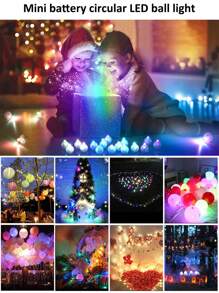 150/LED White Electronic Luminous Round Lights, Shiny Small Round Ball Lights, Handmade Balloon Lights, Battery Powered Electronic Round Ball Lights, LED Light Balloons Suitable For Latex Balloons, Neon Parties, Vases, Paper Lanterns, Gift Decorations