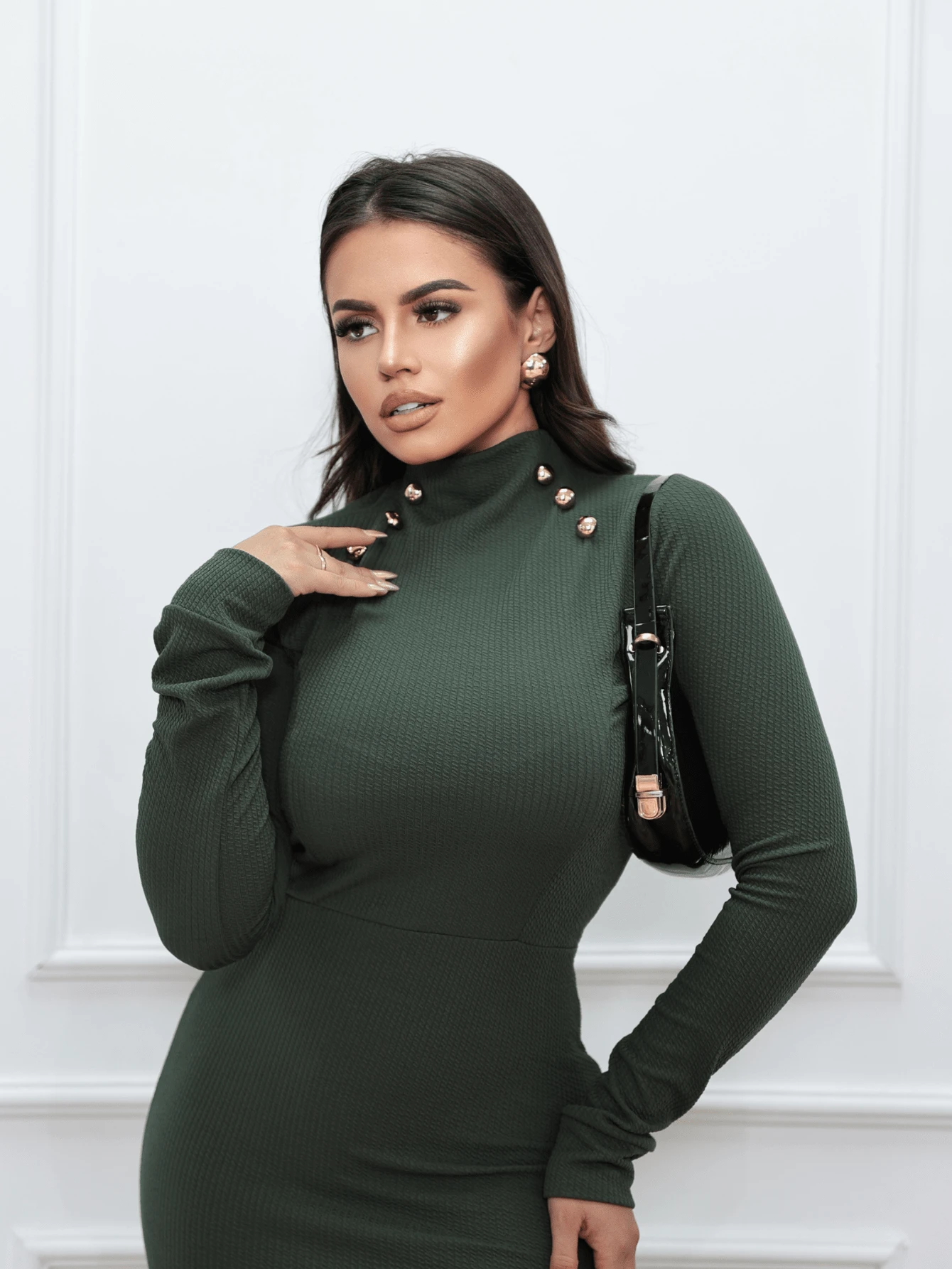 Women Dresses - xanh quân đội - Xem 1