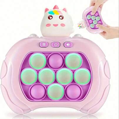 兒童按壓式有趣玩具，教育突破快速的推推遊戲機通關並快速推遊戲，讓男孩和女孩受益的訓練玩具