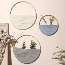 Circle Wall Decor Set, Hoop Wall Art, Abstract Wall Decor, Geometric Wall Art, Minimalist Wall Art, Macrame Wall Hanging, Modern Macrame Boho Wall Decor - Multicolor - View 17