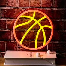1PC Ocean World  Basketball Slay Shape Backboard Led Neon Light Neon Sign For Home Room Party Bar Decoration Powered By USB - Pink - View 8