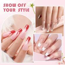 CHOSEOS 6-Color Acrylic Crystal Powder Kit, Perfect Choice For Salon-Level Manicure At Home, Ideal For Beginners And Professionals