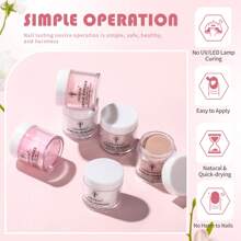CHOSEOS 6-Color Acrylic Crystal Powder Kit, Perfect Choice For Salon-Level Manicure At Home, Ideal For Beginners And Professionals