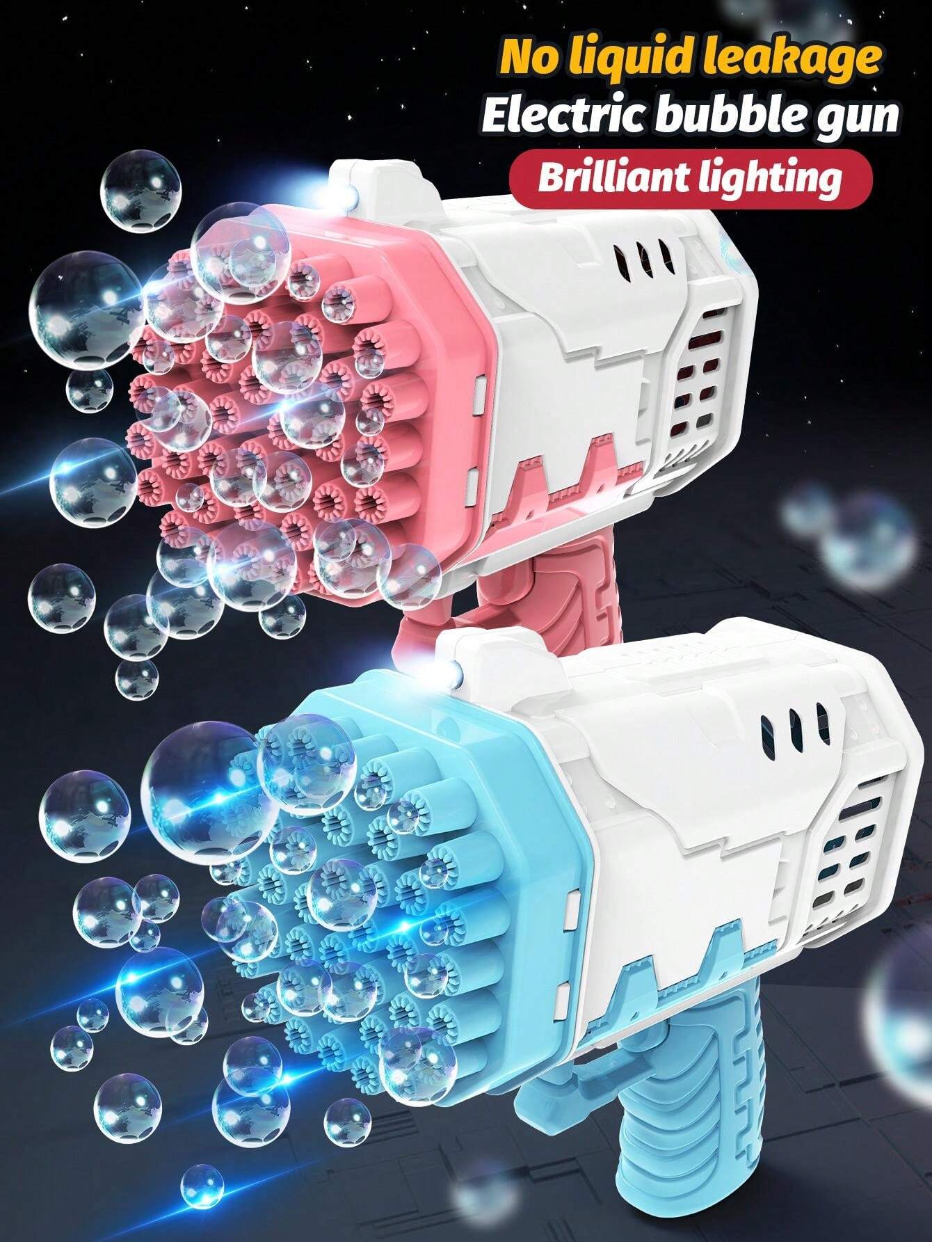 Summer Handheld Gatling Bubble Gun Toy Gift Electric Bubble Blower