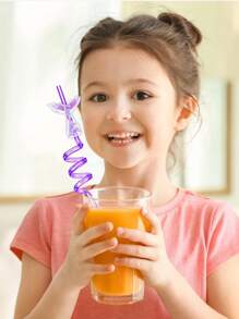 4入組/6入組8mm/0.31in夏季人魚吸管套，夏季矽膠吸管尖套保護套，適用於隨行杯蓋防塵防污可重複使用的吸管尖蓋飲料杯附件 - 彩色 - 查看 7