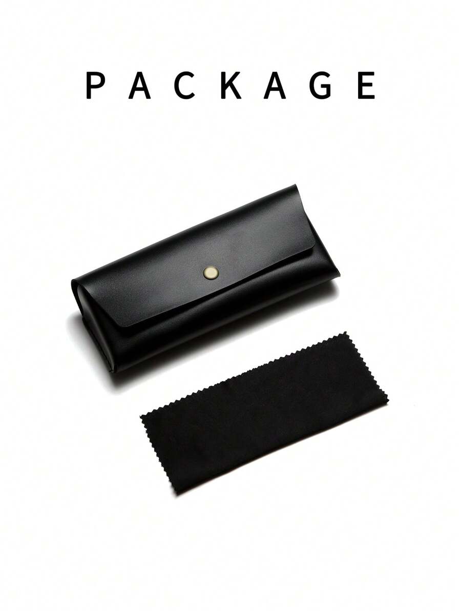 1pc Men's TR Oversized Framed Decorative ShieldShaped Polarized