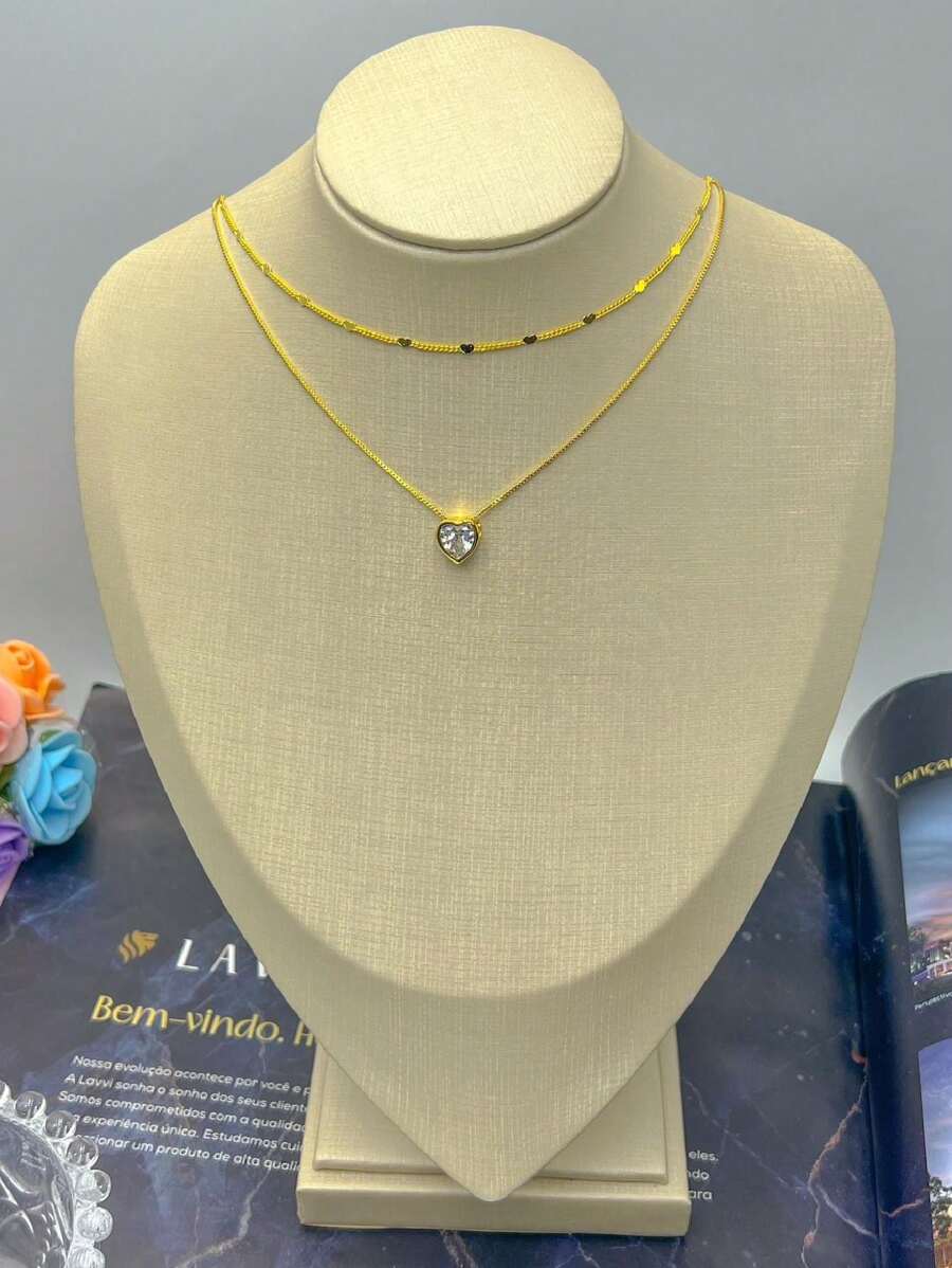 Women Necklace Sets - Vàng - Xem 1