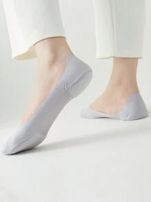 1 Cặp đế giày mềm mại, cổ thấp, vô hình, chống trượt, thoải mái - Xám - Xem 3